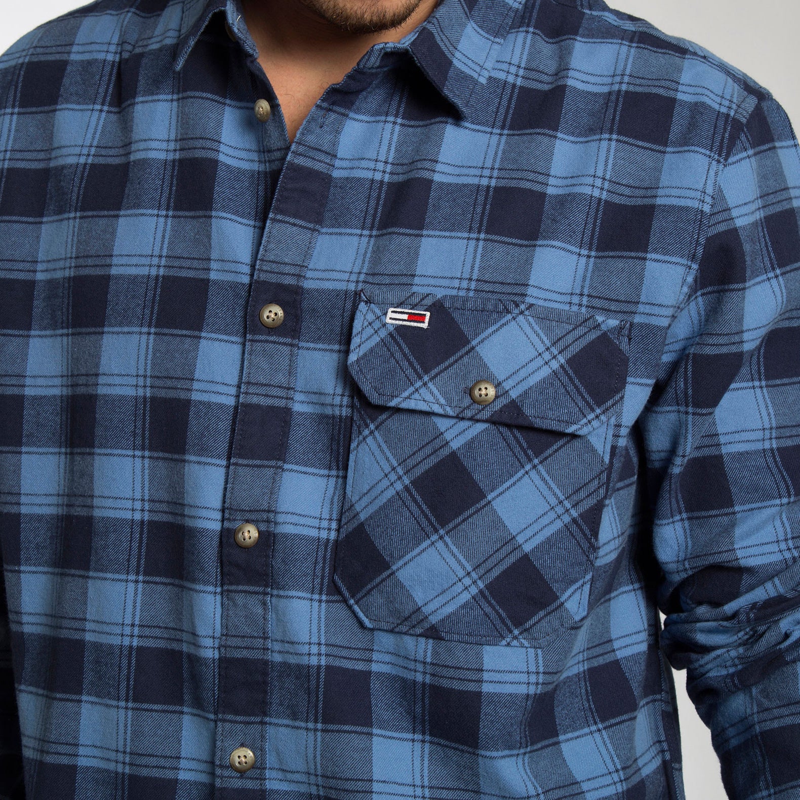 Tommy Jeans Camisa Flannel Check - DM0DM06936-CE4 - Colección Chico